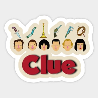 Clue movie t-shirt Sticker